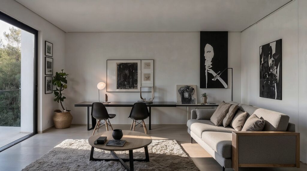 vivir en una galería de arte