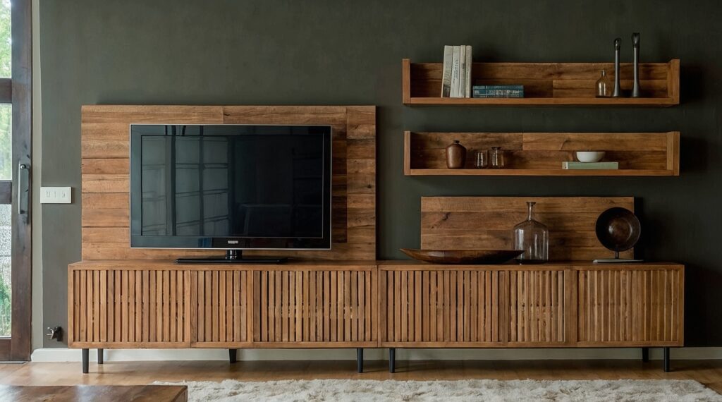 listones de madera, decoración
