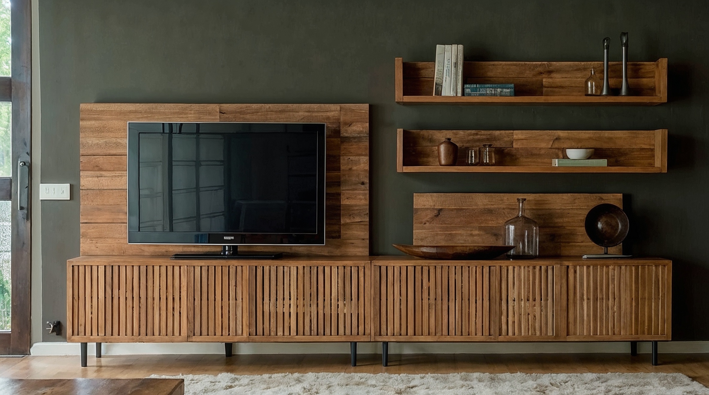 listones de madera, decoración