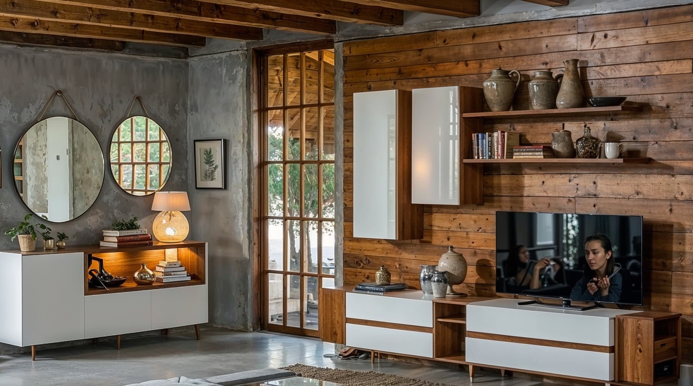 listones de madera, decoración