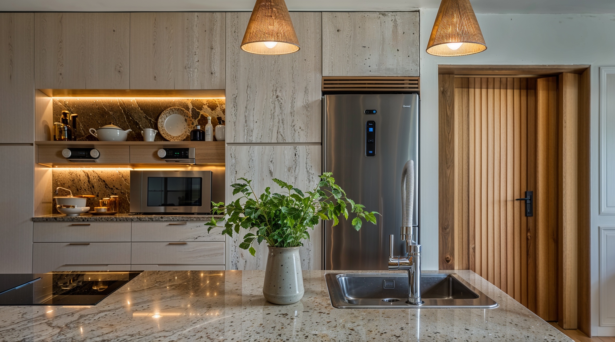 listones de madera, decoración