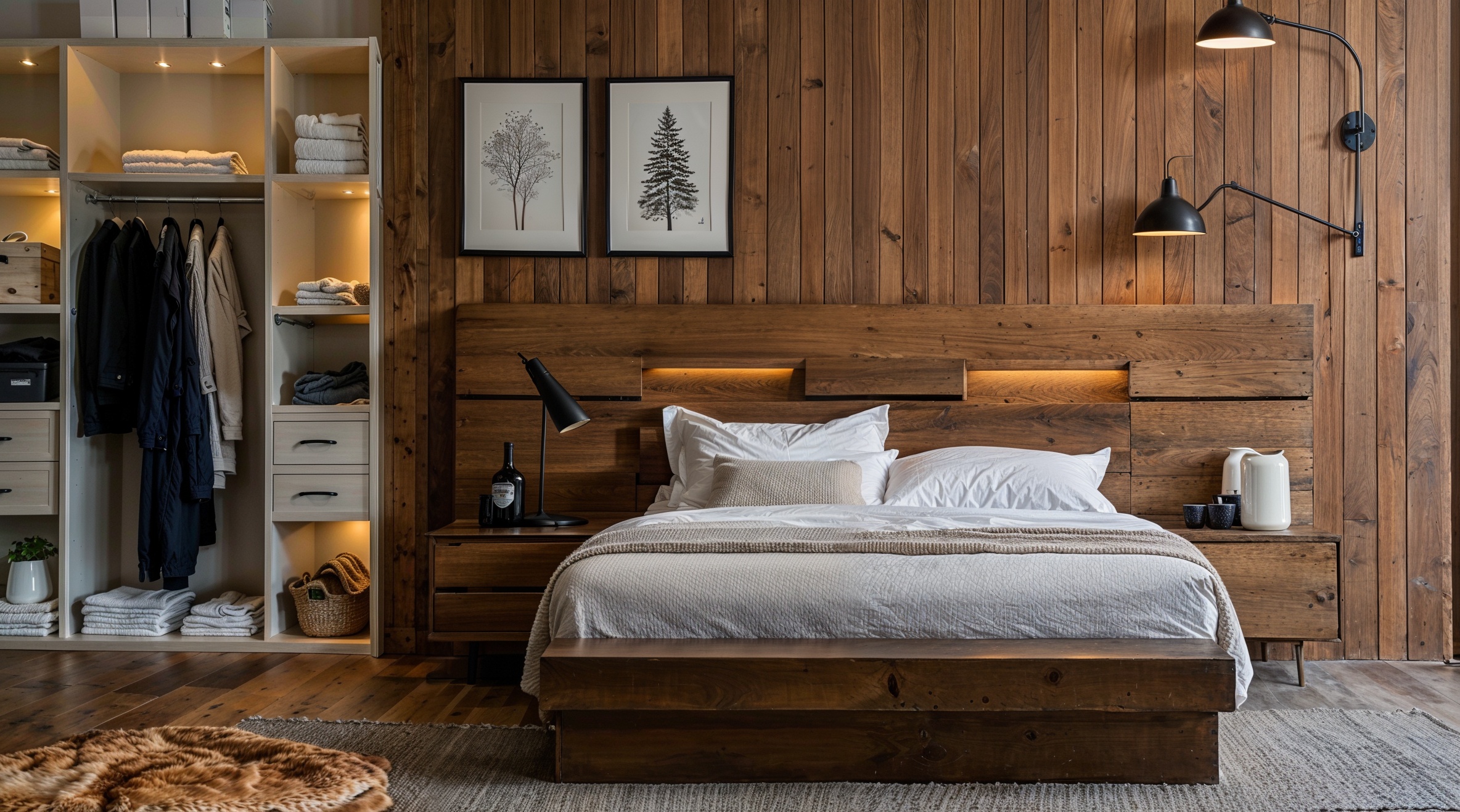 listones de madera, decoración