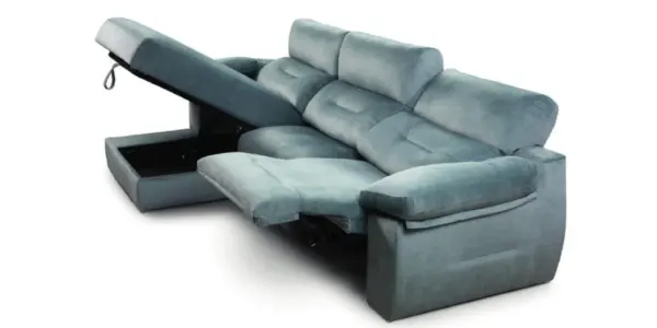 SOFA ELÉCTRICO CON CHAISE LONGUE CELYS - Imagen 2