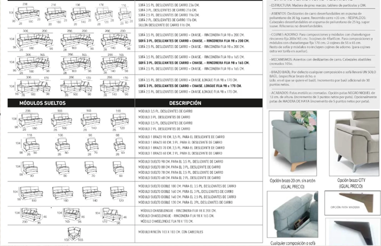 SOFÁ POLO VANGUARDIA DE 3 PLAZAS - Imagen 4