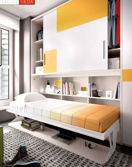 CAMA ABATIBLE CON ESCRITORIO Y ARMARIO RIMOBEL