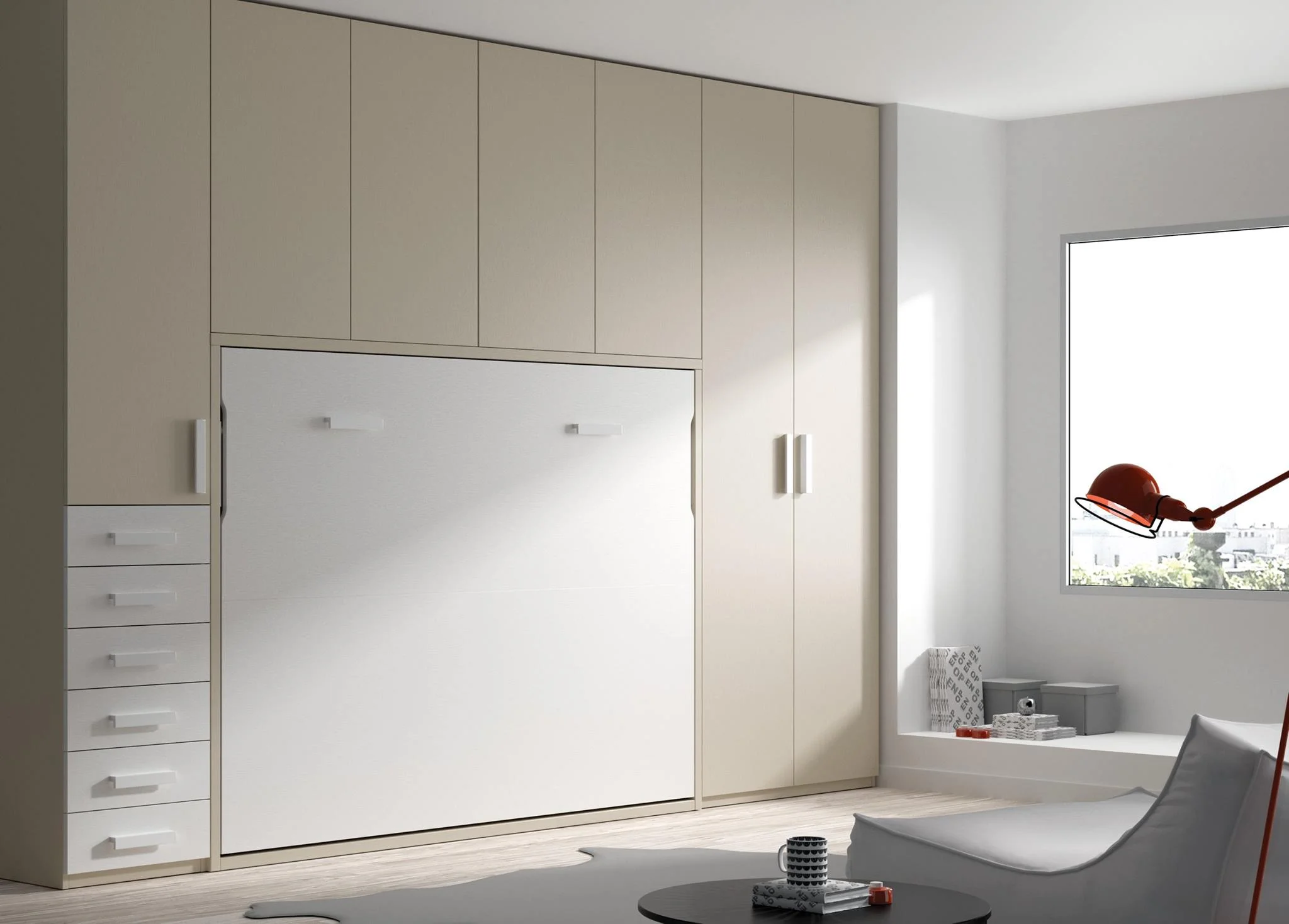 COMPOSICIÓN CAMA ABATIBLE CON ARMARIOS ADS