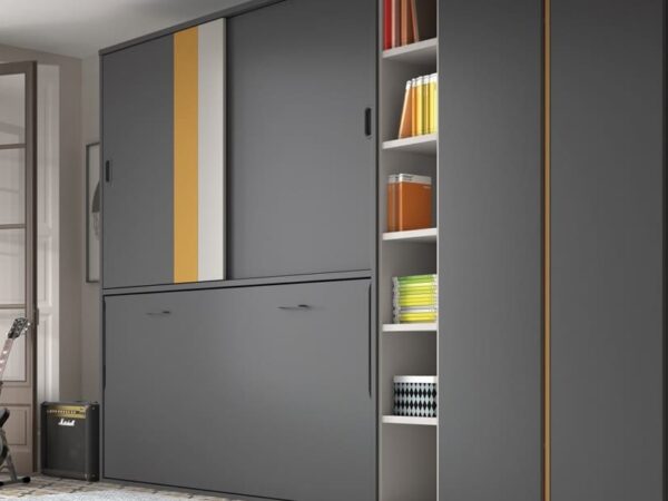 CAMA ABATIBLE CON ARMARIO FORMAS REVOLUTION