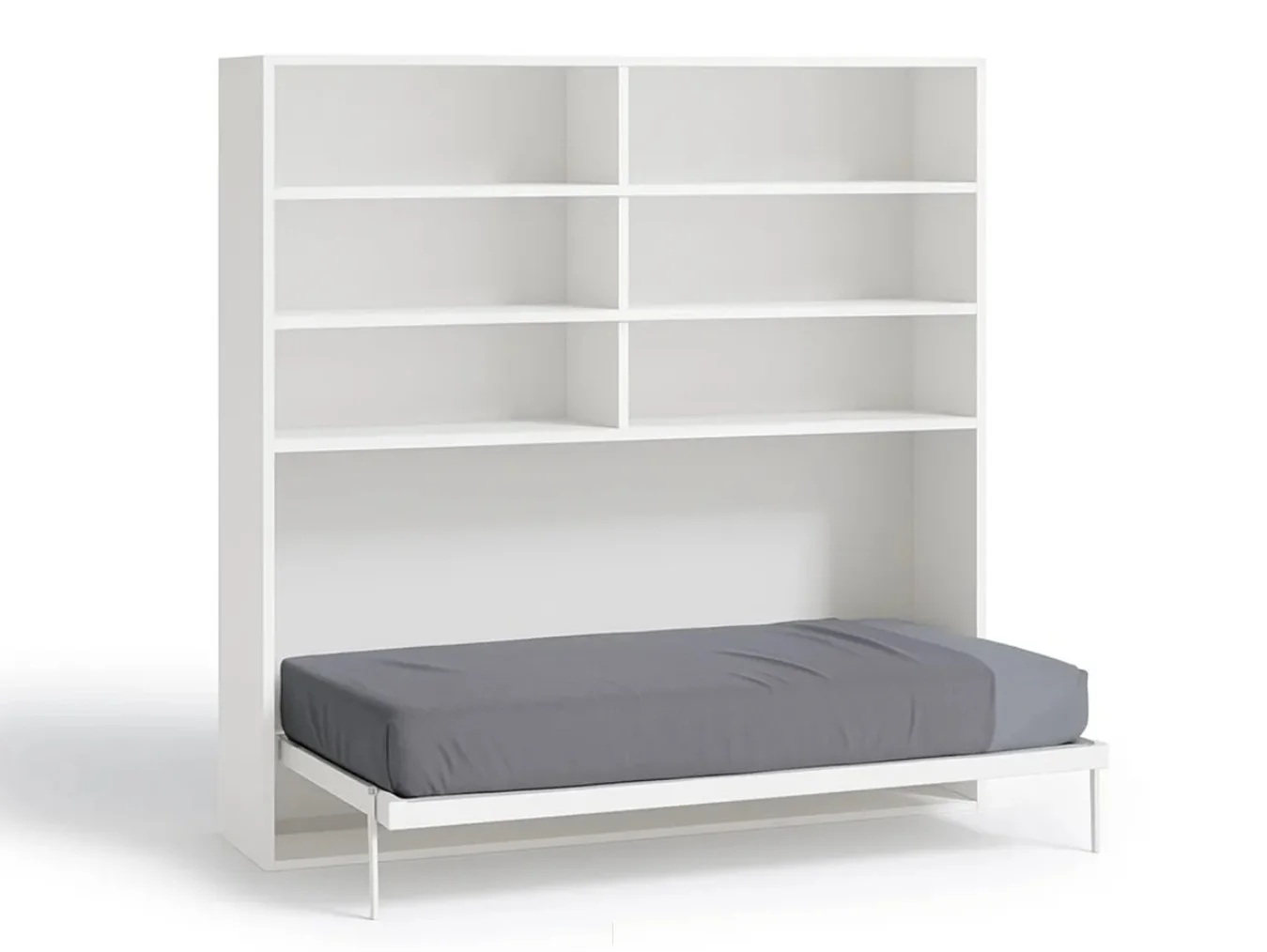 CAMA ABATIBLE 90 x 190 CON LIBRERIA NOVA - Imagen 2