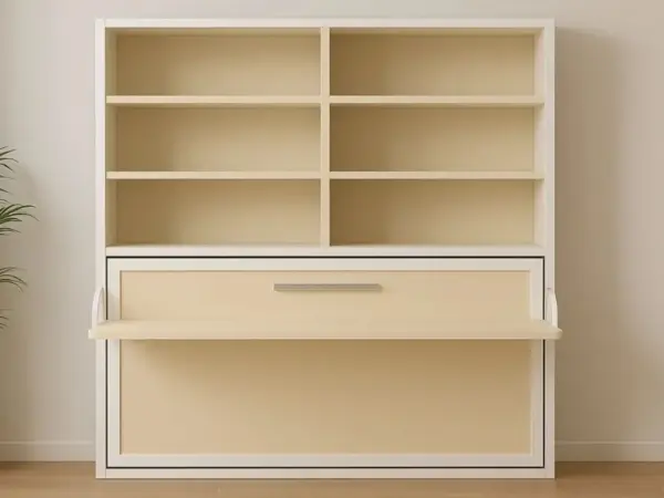 CAMA ABATIBLE CON LIBRERIA Y ESCRITORIO NOVA