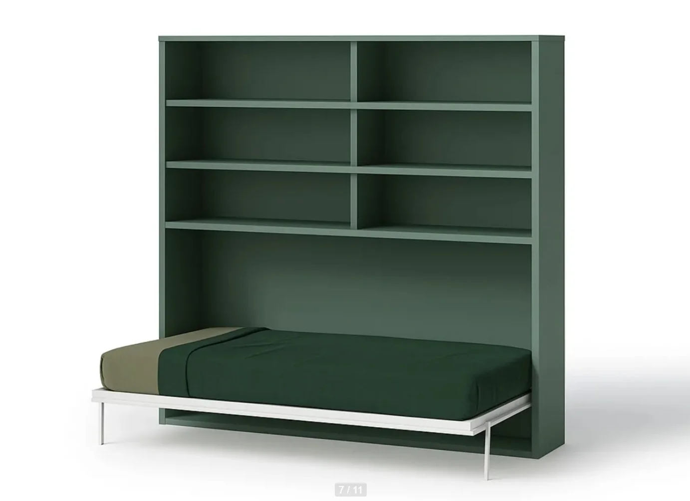 CAMA ABATIBLE 90 x 190 CON LIBRERIA NOVA - Imagen 3