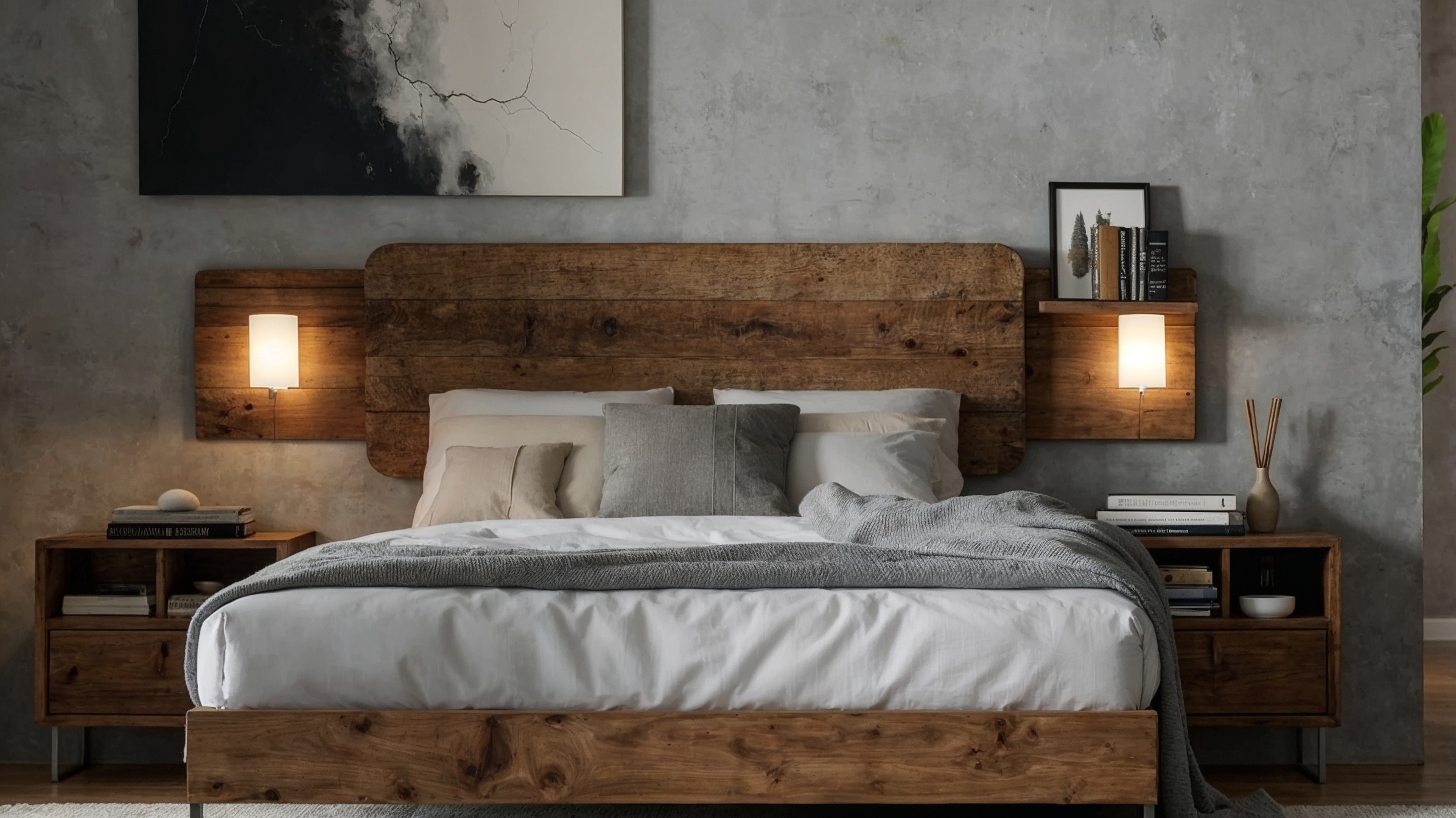 muebles minimalistas, estilo rústico