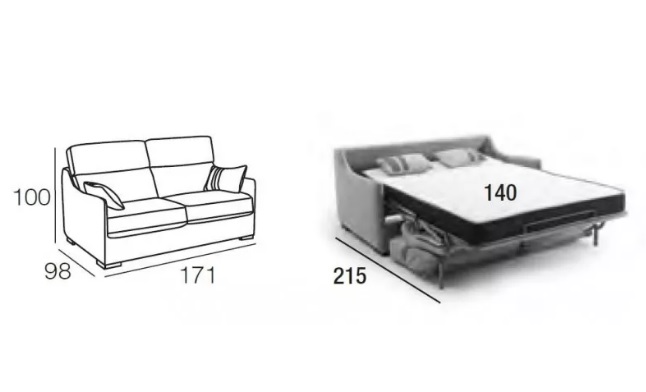 SOFA CAMA ITALIANO KUORE'S EXPRES - Imagen 3