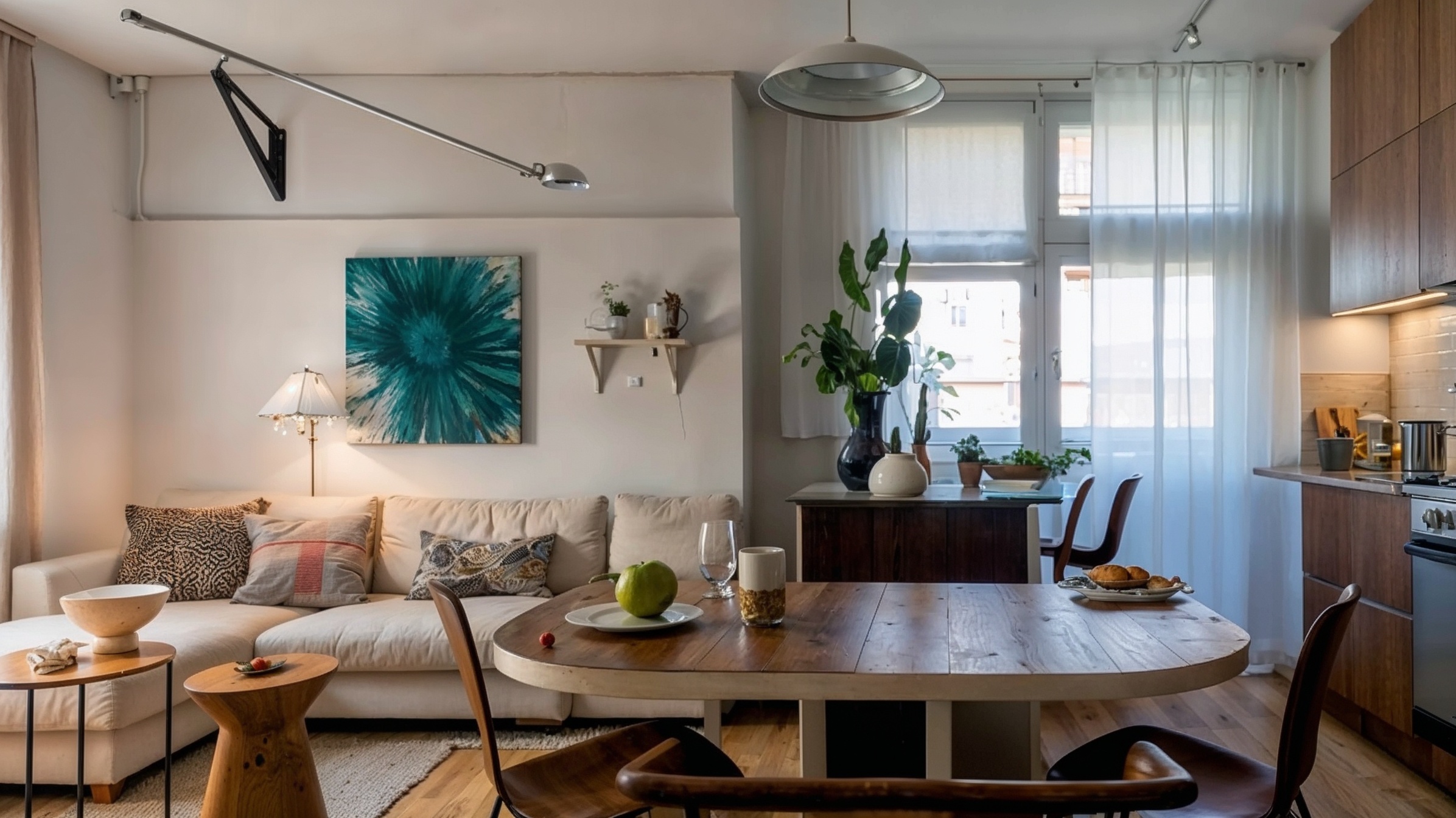 muebles grandes, espacios pequeños