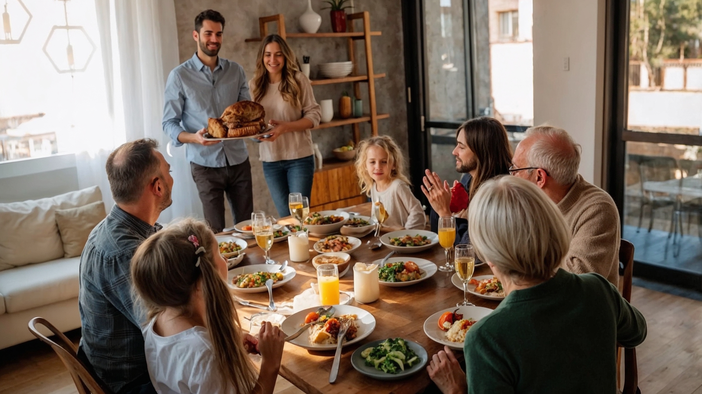 hogar pequeño, invitados