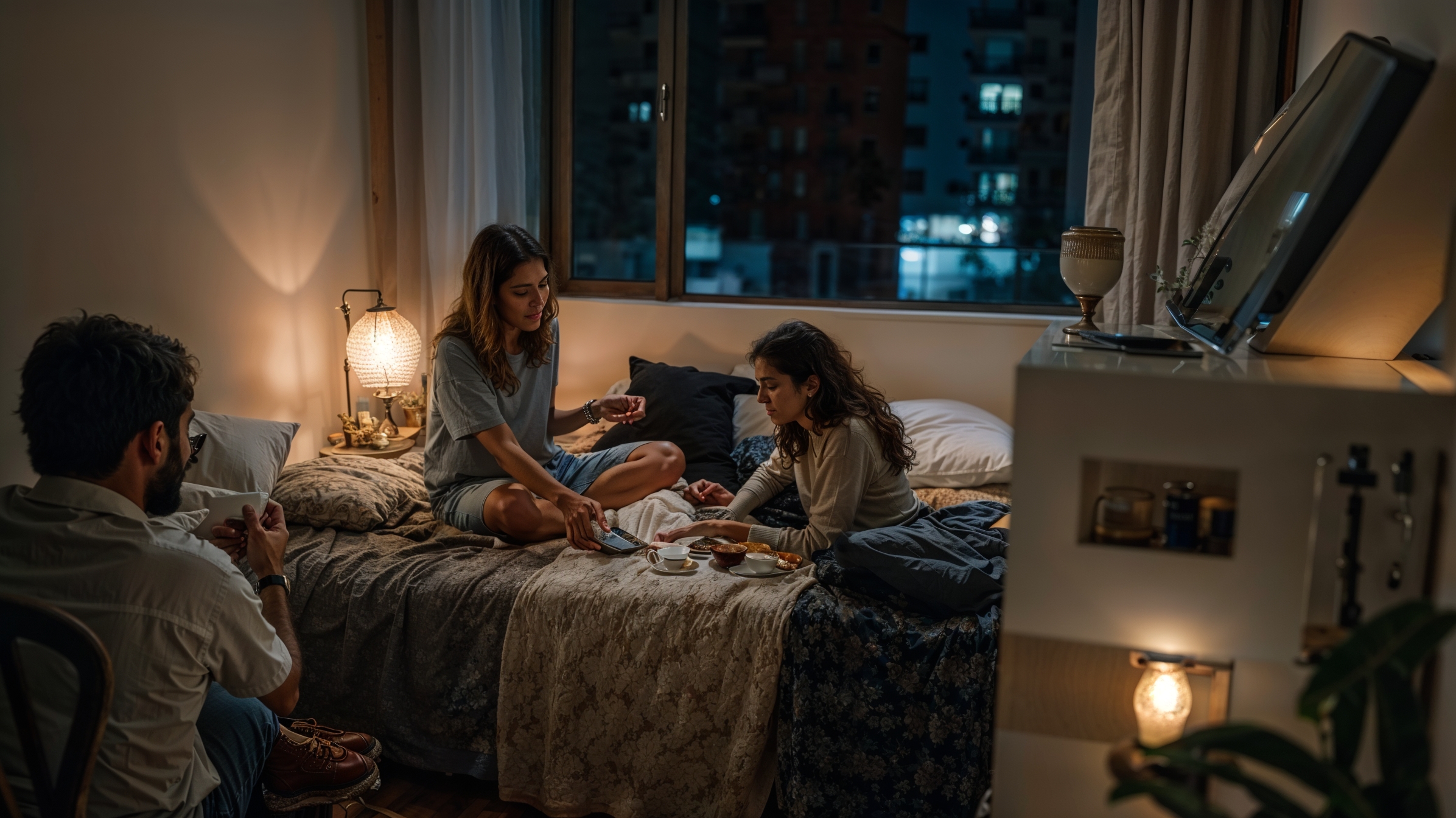 hogar pequeño, invitados