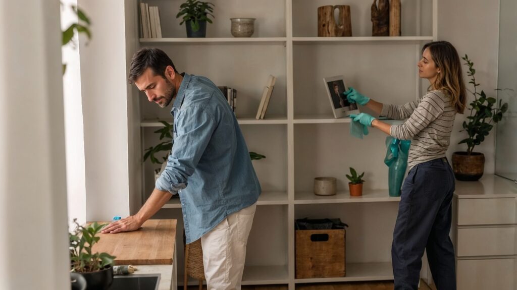 limpieza, hogar, muebles