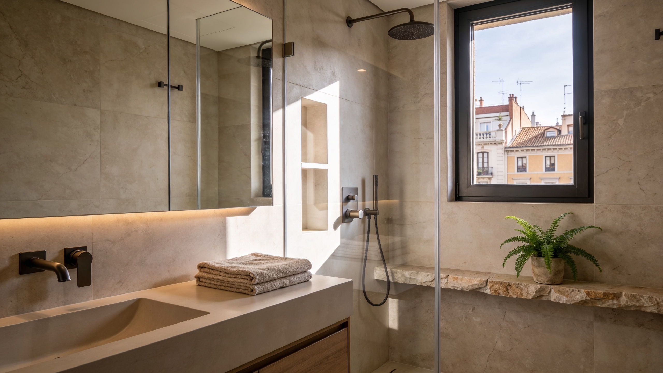 ducha a ras de suelo